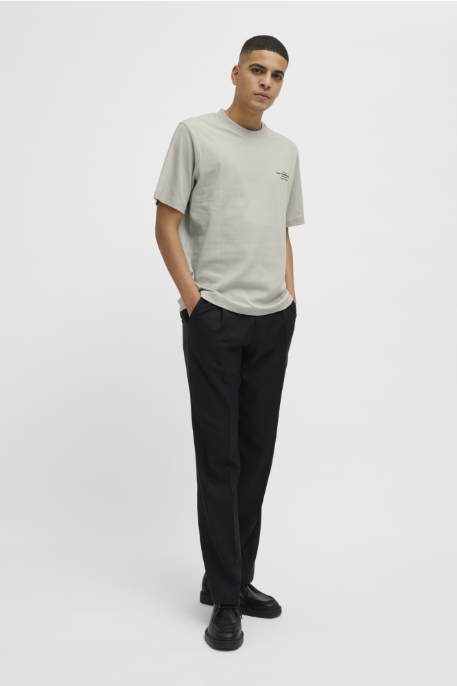 JPRBLACHAD BRANDING SS CREW NECK TE 12259357 SILVER LINING